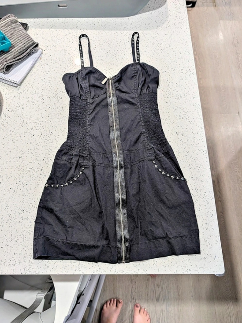 Guess Black Mini Dress Size 3 XS/S